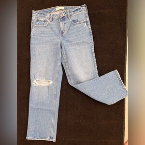 Abercrombie & Fitch Blue Straight Leg Jeans
